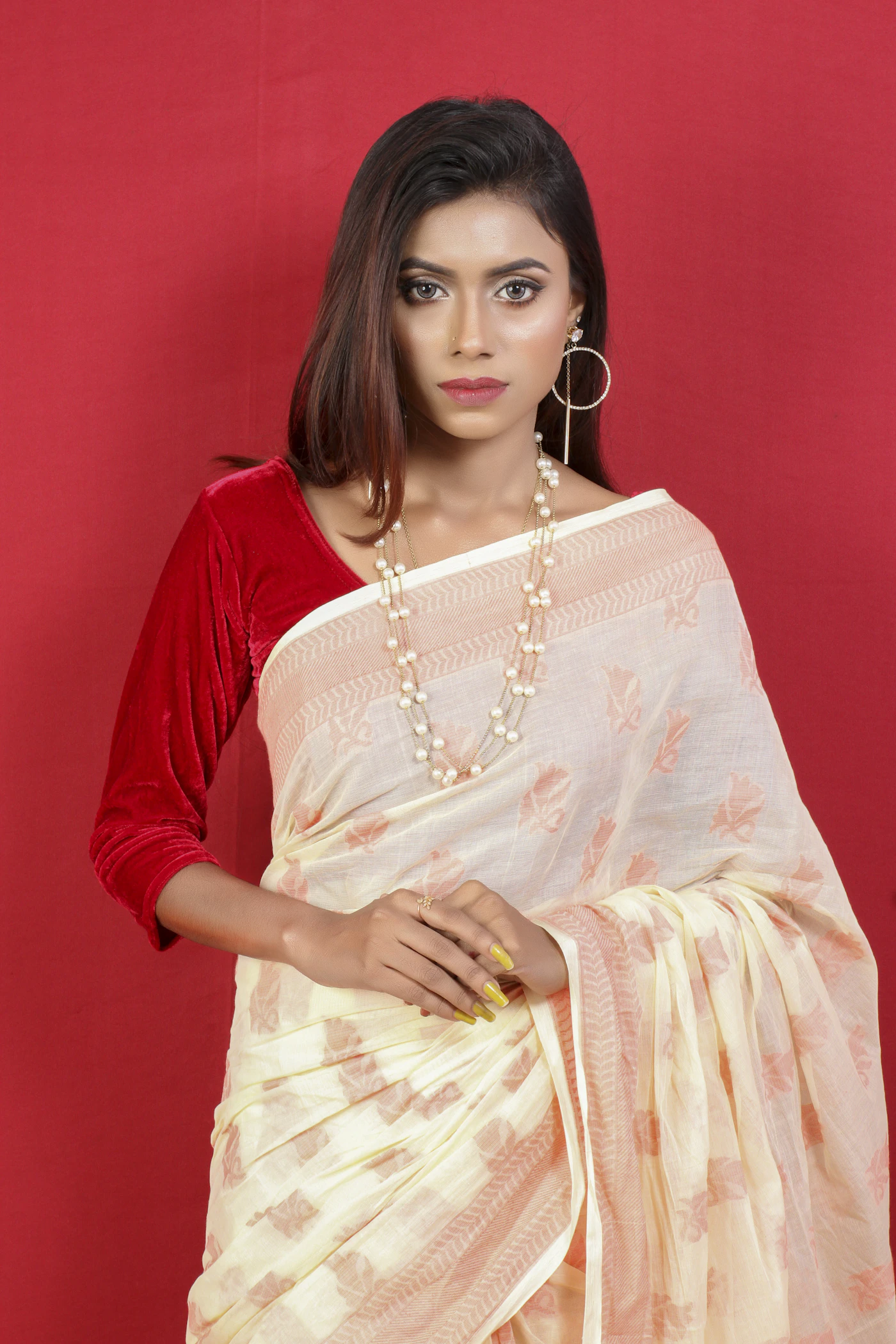 Ivory Chanderi
